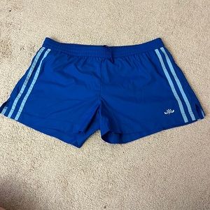 Blue athletic shorts